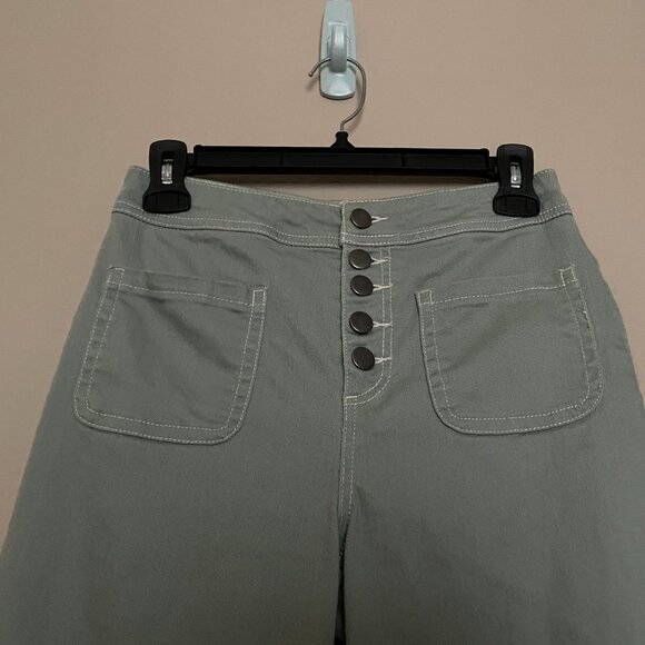 GB, Size 1, Button Fly, Wide Leg, Denim Jeans - Picture 2 of 8